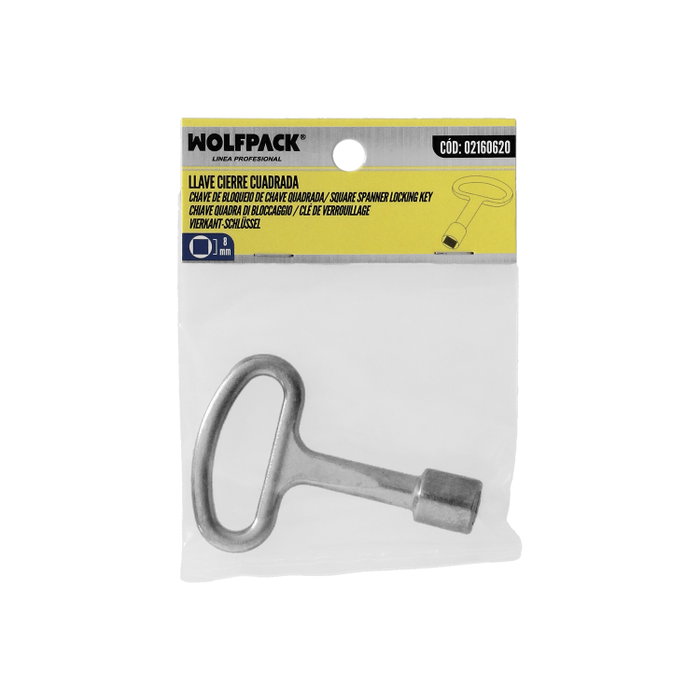 WOLFPACK LINEA PROFESIONAL Clé de fermeture carrée 8 mm