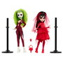 MATTEL Set de 2 Poupées Beetlejuice et Lydia Deetz Monster High Skullector avec Accessoires et Certificat