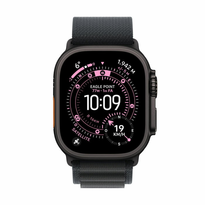 Apple Watch Ultra 3 GPS + Cellular 49 mm Titane Noir, Boucle Alpine L