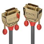 Lindy Câble DVI-D Single Link Gold Line 20 m - Haute performance, blindage triple, connecteurs en or 24 carats, jusqu'à 1920x1200@60Hz