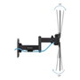 Tooq Support Mural TV LP1356TN-B VESA 400x400 13-55 Pouces Inclinable Rotation Pivotant Noir Charge 25kg