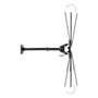 Tooq Support Mural TV LP1356TN-B VESA 400x400 13-55 Pouces Inclinable Rotation Pivotant Noir Charge 25kg