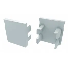 Bouchon d'extrémité pour profil type Y - Aluminium Argent