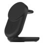 Belkin WIZ037KQ UltraCharge Qi2 Base de Charge Sans Fil 25W Noir - Chargeur 3-en-1 Magnétique