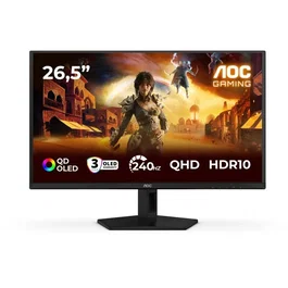 AOC Q27G41ZDF - Écran PC Gamer 27" QHD 240Hz Dalle QD-OLED 0,03ms, HDR10, Adaptive Sync/G-SYNC, DisplayPort/HDMI