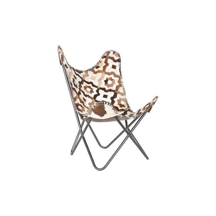 DKD Home Decor Fauteuil Marron Blanc DKD Home Decor Fauteuil Marron Blanc