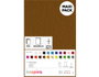 Innspiro Feutre acrylique marron feuilles 20x30cm 2mm 10u