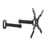 Elbe SP-1742-A Support mural articulé pour TV 17" à 42" (jusqu'à 15 kg) - Compatible VESA jusqu'à 200x200 - Inclinaison 10°, rotation 90° - Noir