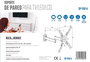Elbe SP-1742-A Support mural articulé pour TV 17" à 42" (jusqu'à 15 kg) - Compatible VESA jusqu'à 200x200 - Inclinaison 10°, rotation 90° - Noir