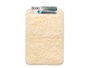 BERILO Alfombra de baño pelo beige 40x60cm