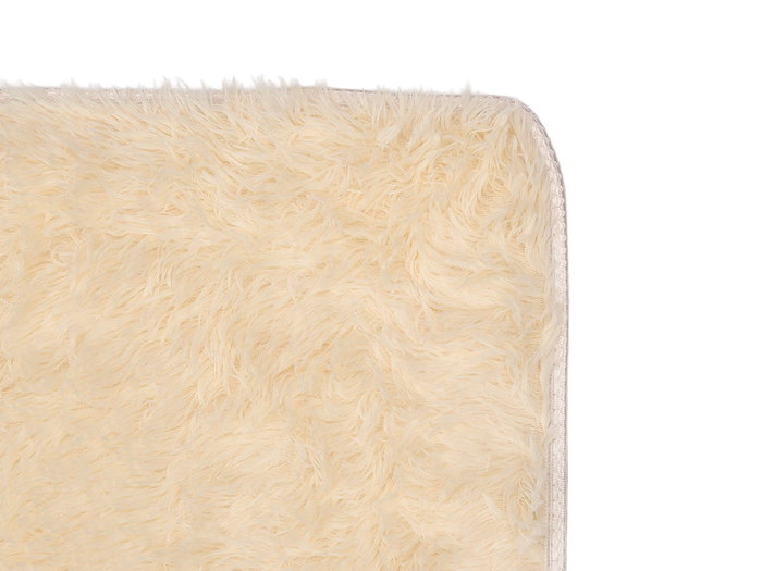BERILO Alfombra de baño pelo beige 40x60cm