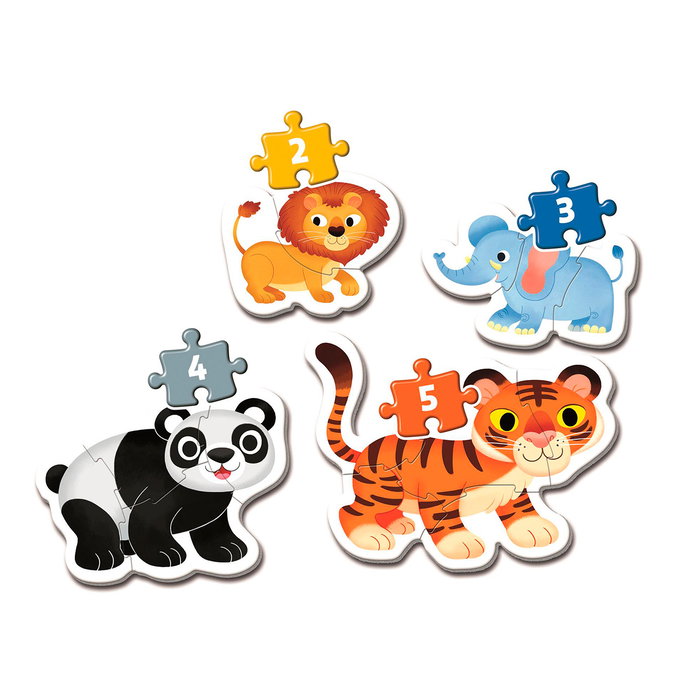 CLEMENTONI My First Puzzle Animaux Sauvages (3, 6, 9 et 12 pièces) CLEMENTONI My First Puzzle Animaux Sauvages (3, 6, 9 et 12 pièces)