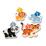 CLEMENTONI My First Puzzle Animaux Sauvages (3, 6, 9 et 12 pièces)