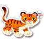 Clementoni Mon Premier Puzzle - Animaux Sauvages - 4 Puzzles Évolutifs 3, 6, 9 et 12 Pièces - Jouet d'Éveil pour Jeunes Enfants