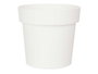 Ibergarden Pot en plastique blanc 16 cm diamètre x 15 cm hauteur (Set de 12)