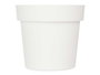 Ibergarden Pot en plastique blanc 16 cm diamètre x 15 cm hauteur (Set de 12)