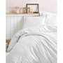 BigBuy Home Parure de couette Satin de coton Blanc 220 x 240 cm