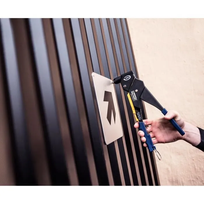 Rapid Pince à river RP60 Multi à tête pivotante 360°, coffret 250 rivets + 3 forets - 5001128