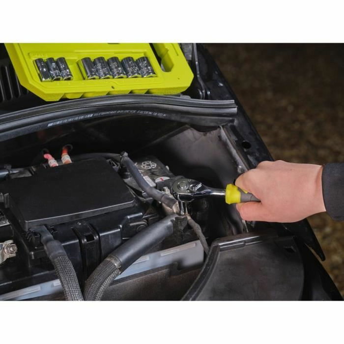 Ryobi Jeu de clés à douille RHRS10PC avec 8 douilles et adaptateur