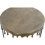 Home ESPRIT Table Basse Aluminium Dorée 75 x 75 x 40 cm
