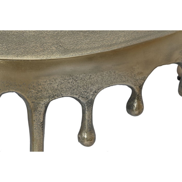Home ESPRIT Table Basse Aluminium Dorée 75 x 75 x 40 cm