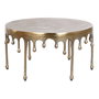 Home ESPRIT Table Basse Aluminium Dorée 75 x 75 x 40 cm