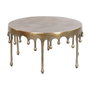 Home ESPRIT Table Basse Aluminium Dorée 75 x 75 x 40 cm