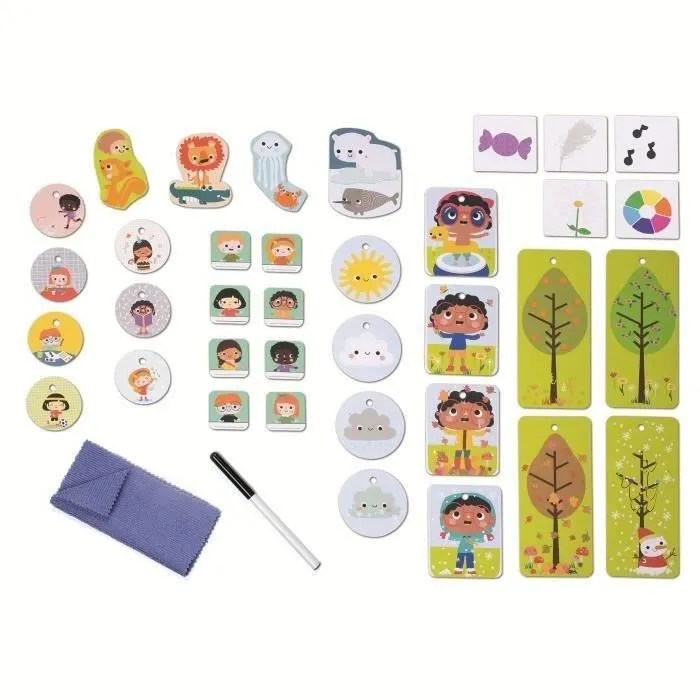 Smoby Smoby School, Jouet d'Imitation École Maternelle avec Ardoise, Horloge et Accessoires pour Apprendre en Jouant, Enfant dès 3 Ans, Fabriqué en France