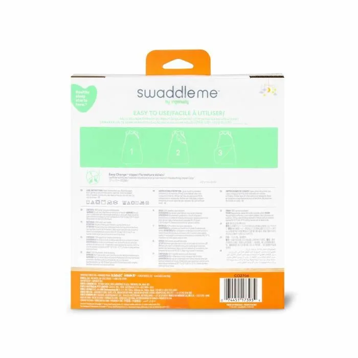 Ingenuity Gigoteuse d'Emmaillotage Evolutive SwaddleMe Night Sack Sleeper, Mousseline de Coton TOG 1, Vert Sauge, 3-18 Mois