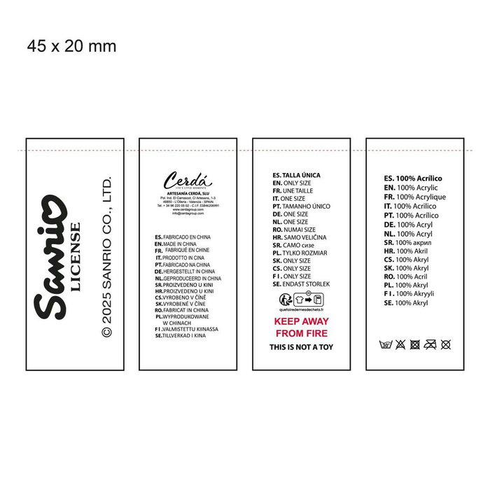 Bonnet et gants Hello Kitty Rose