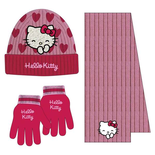 Cerda Ensemble de 3 pièces - Bufande Hello Kitty - Dimensions : 22.0 x 2.0 x 52.0 cm - Couleur : Rose Cerda Ensemble de 3 pièces - Bufande Hello Kitty - Dimensions : 22.0 x 2.0 x 52.0 cm - Couleur : Rose