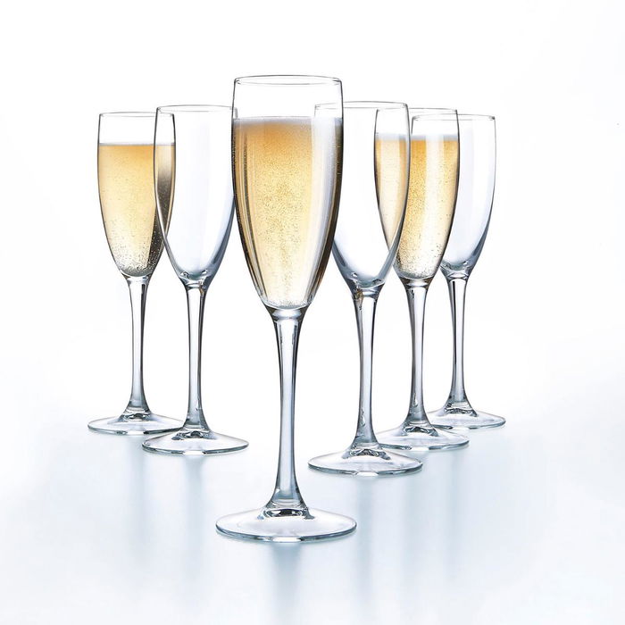 Coupe de champagne Arcoroc Vina Transparent verre 190 ml (6 Unités)