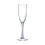 Arcoroc Lot de 6 Verres à Pied Flûte Vina Éco en Verre Transparent 19 cL