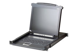 Aten CL1000 Console KVM LCD 17" avec écran LED rétroéclairé, clavier et pavé tactile, rack 1U
