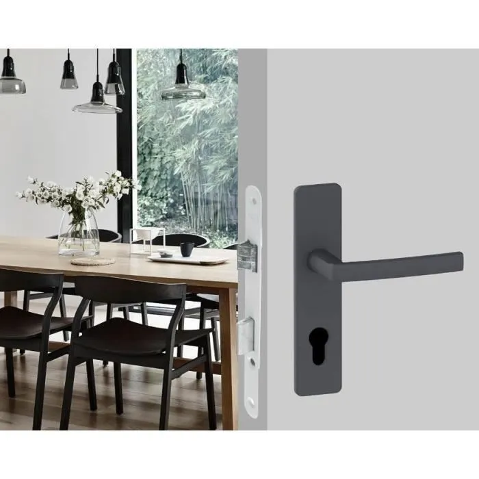 Yale Serrure à encastrer Y50R-A40/B, axe 40 mm, coffre 135 mm, pêne réversible, tête ronde, finition blanc, pour porte de communication résidentielle et tertiaire