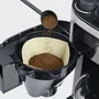 Severin KA 4814 - Cafetière filtre avec broyeur intégré, 8 tasses, Noir/Inox