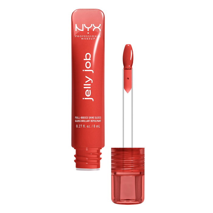 Nyx Professional Makeup Jelly Job #Gelly Filled - Gloss à lèvres intense volumisant et hydratant, texture gelée, avec huile de cerise et peptides - 1 unité