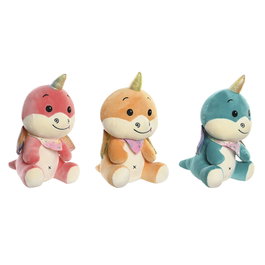 Jouet Peluche DKD Home Decor Jaune Orange Menthe Polyester Enfant 19 x 20 x 28 cm (3 Unités)