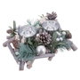 BigBuy Home Bougeoirs de Noël Multicolore
