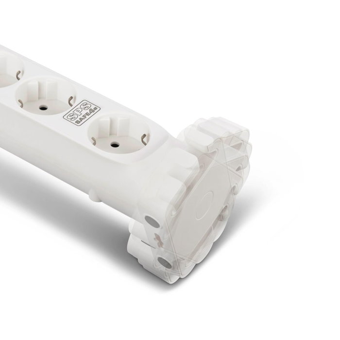 Salicru SPS SAFE 4S - Multiprise de protection avec 4 prises Schuko, Blanc