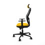 Piqueras y Crespo Chaise de Bureau Jorquera Jaune et Noir
