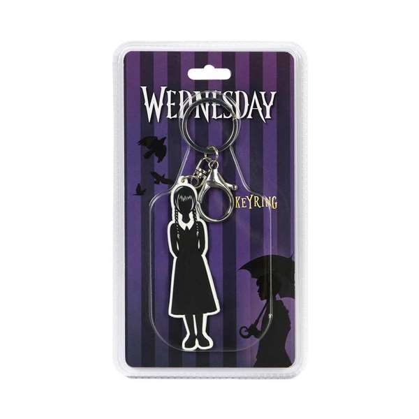 Karactermania Mercredes Body - Llavero Personnage de la série Mercredes en PVC souple avec anneau métal - 0,5 x 2,7 x 9 cm