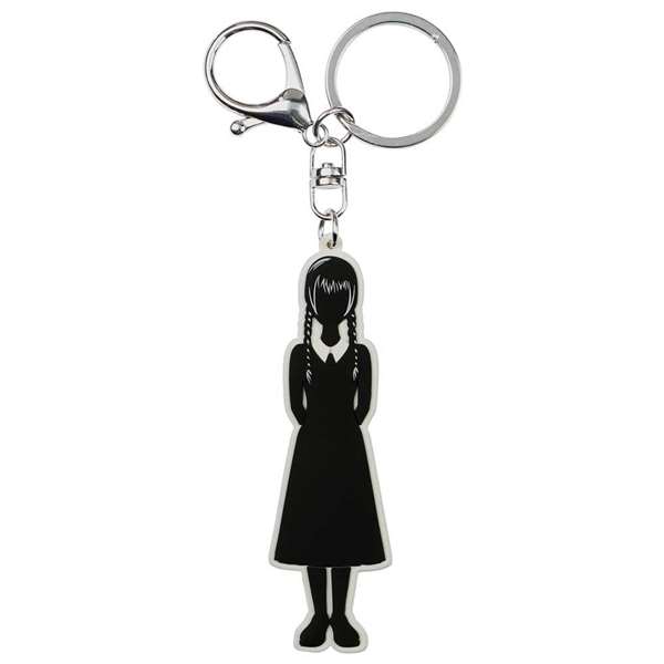 Karactermania Mercredes Body - Llavero Personnage de la série Mercredes en PVC souple avec anneau métal - 0,5 x 2,7 x 9 cm