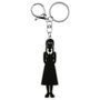 Karactermania Mercredes Body - Llavero Personnage de la série Mercredes en PVC souple avec anneau métal - 0,5 x 2,7 x 9 cm