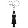 Karactermania Mercredes Body - Llavero Personnage de la série Mercredes en PVC souple avec anneau métal - 0,5 x 2,7 x 9 cm