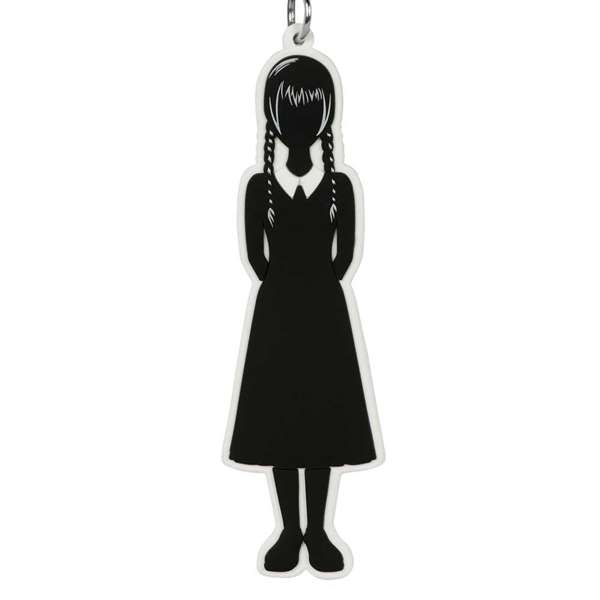 Karactermania Mercredes Body - Llavero Personnage de la série Mercredes en PVC souple avec anneau métal - 0,5 x 2,7 x 9 cm