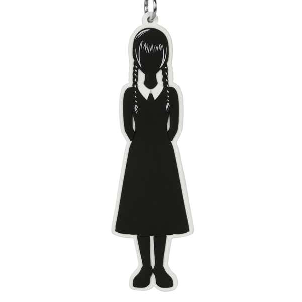 Karactermania Mercredes Body - Llavero Personnage de la série Mercredes en PVC souple avec anneau métal - 0,5 x 2,7 x 9 cm