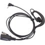 Motorola 25FNTN8004 Oreillette mono filaire avec PTT et micro, jack 2,5 mm, noir pour Talkie Walkie