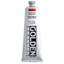 Golden Peinture acrylique Heavy Body Rouge Cadmium Ton Moyen 148 ml