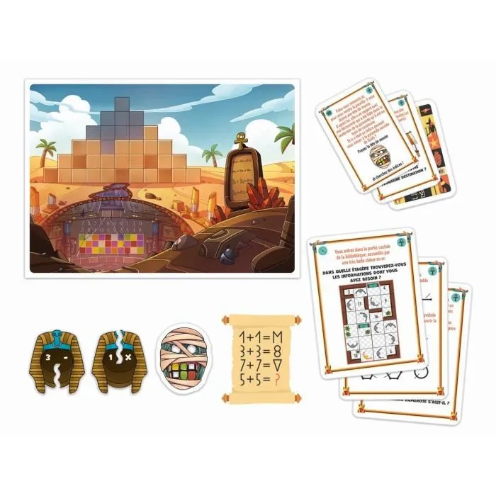 Clementoni - Escape Game Voyage dans le Temps - Coffret de 3 Aventures - Énigmes Égypte Ancienne, Grèce Antique, Moyen Âge - Dès 8 ans Clementoni - Escape Game Voyage dans le Temps - Coffret de 3 Aventures - Énigmes Égypte Ancienne, Grèce Antique, Moyen Âge - Dès 8 ans